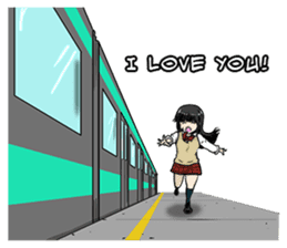 31 Days I love you 9 Days I hate you (F) sticker #9154636