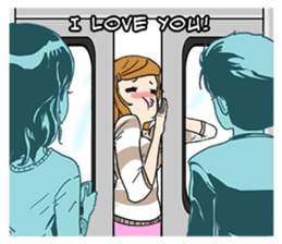 31 Days I love you 9 Days I hate you (F) sticker #9154637