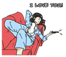 31 Days I love you 9 Days I hate you (F) sticker #9154643