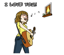 31 Days I love you 9 Days I hate you (F) sticker #9154644