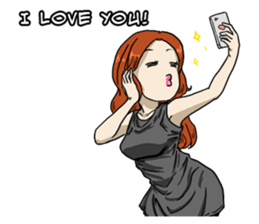 31 Days I love you 9 Days I hate you (F) sticker #9154645