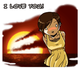 31 Days I love you 9 Days I hate you (F) sticker #9154648