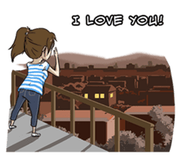 31 Days I love you 9 Days I hate you (F) sticker #9154662