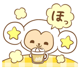 white monkey New Year's and New Year's sticker #9154993