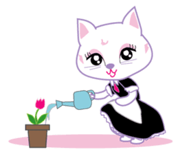 Cute Cat Maid sticker #9156273