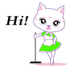 Cute Cat Maid sticker #9156274