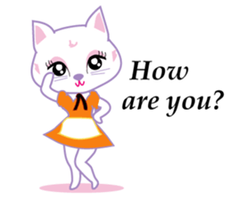 Cute Cat Maid sticker #9156276