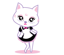 Cute Cat Maid sticker #9156277