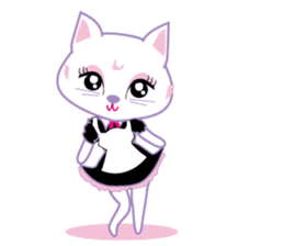 Cute Cat Maid sticker #9156277