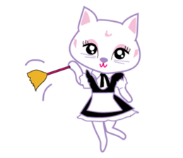 Cute Cat Maid sticker #9156278