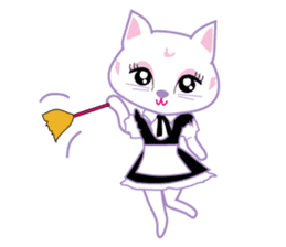 Cute Cat Maid sticker #9156278
