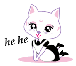 Cute Cat Maid sticker #9156280