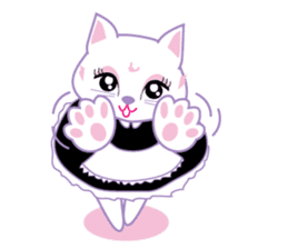 Cute Cat Maid sticker #9156281