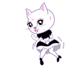 Cute Cat Maid sticker #9156282