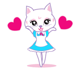 Cute Cat Maid sticker #9156284