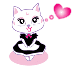 Cute Cat Maid sticker #9156285