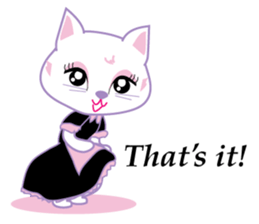 Cute Cat Maid sticker #9156288