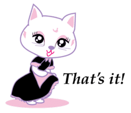 Cute Cat Maid sticker #9156288