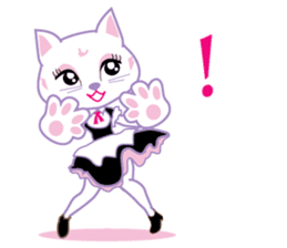 Cute Cat Maid sticker #9156290