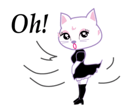 Cute Cat Maid sticker #9156292