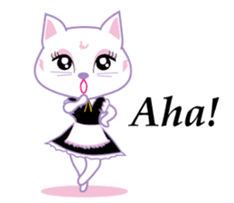 Cute Cat Maid sticker #9156293
