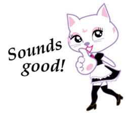 Cute Cat Maid sticker #9156294