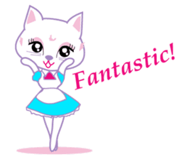 Cute Cat Maid sticker #9156297