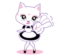 Cute Cat Maid sticker #9156301