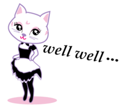 Cute Cat Maid sticker #9156302
