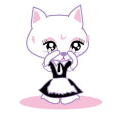 Cute Cat Maid sticker #9156305