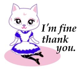 Cute Cat Maid sticker #9156307