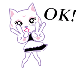 Cute Cat Maid sticker #9156309