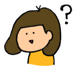 the bobbed hair girl Sticker sticker #9156689