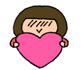 the bobbed hair girl Sticker sticker #9156696