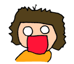 the bobbed hair girl Sticker sticker #9156698