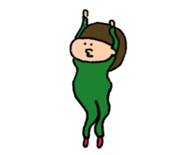 the bobbed hair girl Sticker sticker #9156708