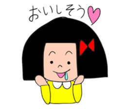 1st of the girl of bobbed hair. sticker #9158653