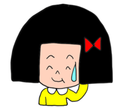 1st of the girl of bobbed hair. sticker #9158658