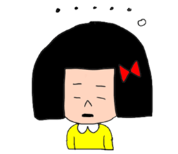 1st of the girl of bobbed hair. sticker #9158661