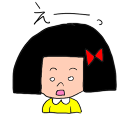 1st of the girl of bobbed hair. sticker #9158664