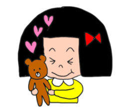 1st of the girl of bobbed hair. sticker #9158667