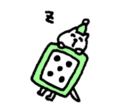 Invitation Cat's sticker #9159224