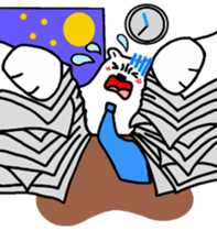 The stickers for businessman.It's kumazo sticker #9159279