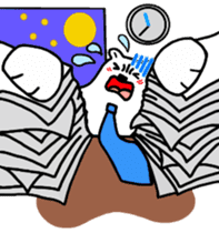 The stickers for businessman.It's kumazo sticker #9159279