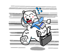 The stickers for businessman.It's kumazo sticker #9159288