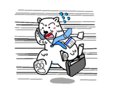 The stickers for businessman.It's kumazo sticker #9159288