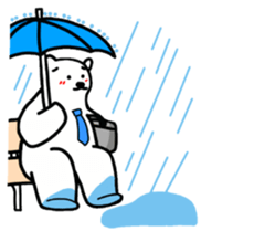 The stickers for businessman.It's kumazo sticker #9159292