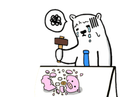 The stickers for businessman.It's kumazo sticker #9159295