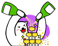 The stickers for businessman.It's kumazo sticker #9159299