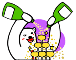 The stickers for businessman.It's kumazo sticker #9159299